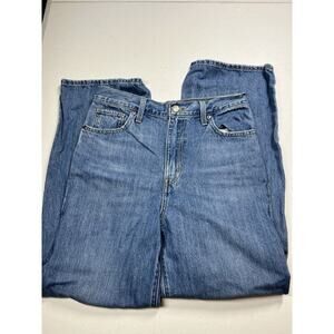 Levis Womens High Waisted Straight Leg Boho Medium Wash Jean Size 28